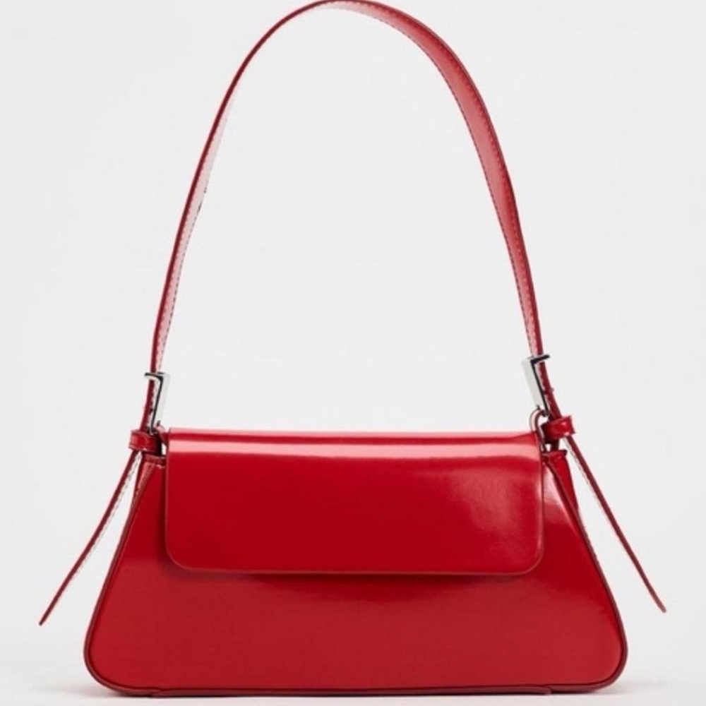 Zara Vibrant Red Shoulder Bag